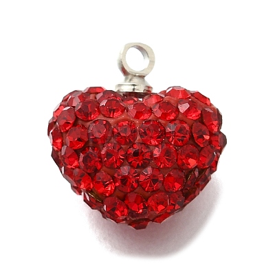 Rhinestone Clay Brass Beads KK-D295-09P-1