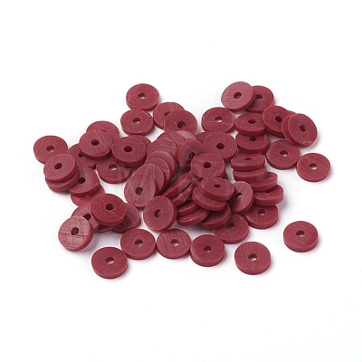 Handmade Polymer Clay Beads CLAY-R067-6.0mm-B29-1