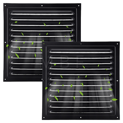 Aluminum Square Wall Vent Grille Cover AJEW-WH0410-220A-02-1