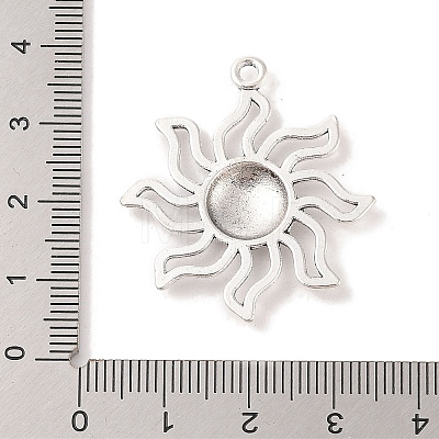 Tibetan Style Alloy Solar Eclipse Pendants X-TIBEP-R304-004AS-LF-1