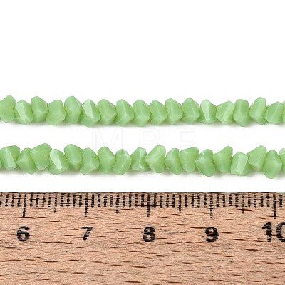 Opaque Glass Beads Strands GLAA-N019-4mm-16-1