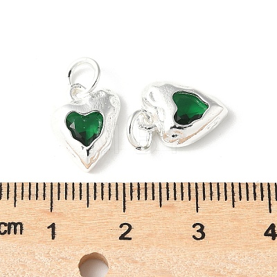 Brass Micro Pave Cubic Zirconia Pendants KK-U067-10S-07-1