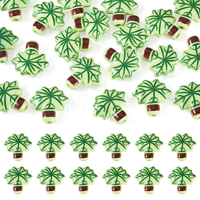 20Pcs Printed Opaque Acrylic Beads OACR-TA0004-73A-1