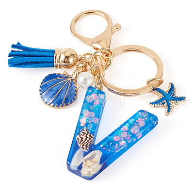 Star Resin & Shell Keychains KEYC-TAC00087-01V-1