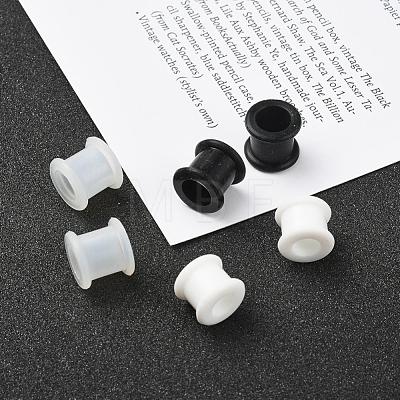 6Pcs 3 Colors Pulley Silicone Ear Gauges Flesh Tunnels Plugs FIND-YW0001-18C-1