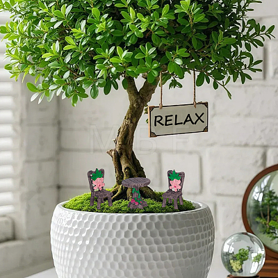Resin Miniature Armchair Ornaments AJEW-SP0006-12-1
