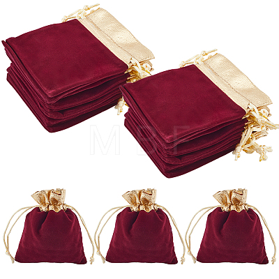 Rectangle Velvet Jewelry Pouches Bags TP-BBC0001-09B-02-1