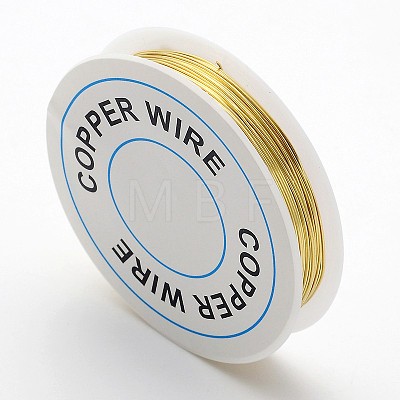 Round Copper Jewelry Wire X-CW0.5mm007-1