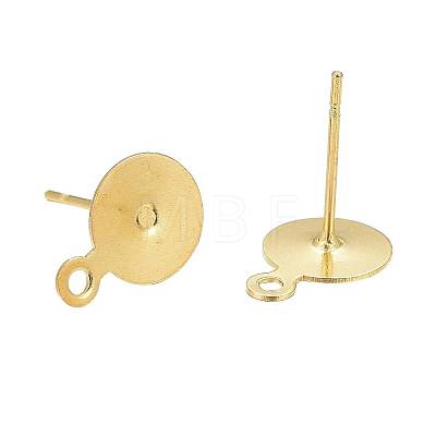 150Pcs 3 Size Brass Stud Earring Findings KK-ZZ0001-13G-1