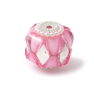 Transparent Acrylic Beads CLAY-NH0003-04S-06-1