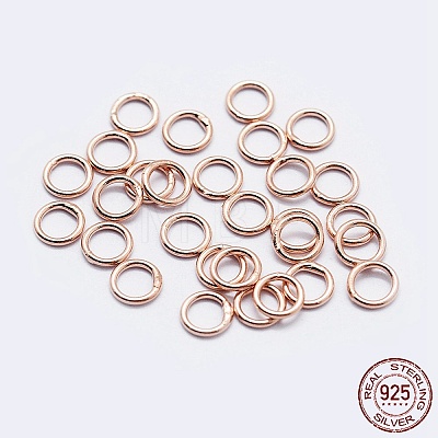 925 Sterling Silver Round Rings STER-F036-03RG-0.9x8-1