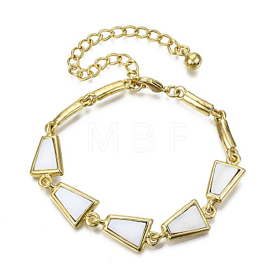 Electroplated Alloy Link Bracelets BJEW-T012-011-RS-1