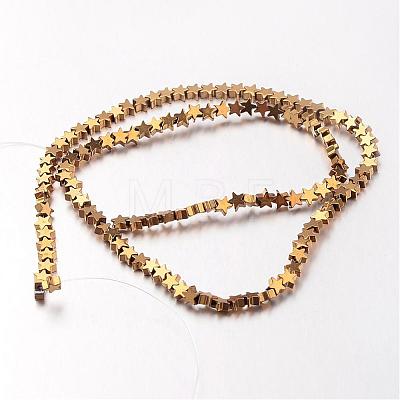 Electroplate Non-magnetic Synthetic Hematite Bead Strands G-F300-24A-1