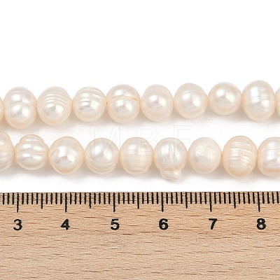 Natural Cultured Freshwater Pearl Beads Strands PEAR-I007-07X-07D-1