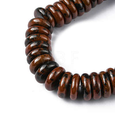Natural Mahogany Obsidian Beads Strands G-F743-06K-1