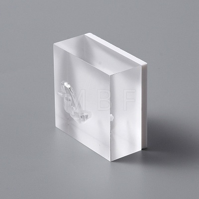 Square Acrylic Finger Ring Display Stands RDIS-WH0001-22-1