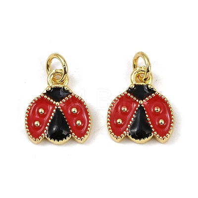Brass Enamel Charms KK-I358-012G-1
