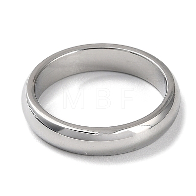 Non-Tarnish 304 Stainless Steel Simple Plain Band Finger Ring for Women Men High Polished RJEW-F152-03P-1