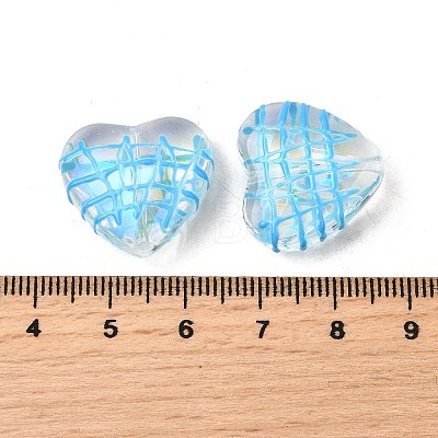 Transparent Glass Enamel Beads GLAA-S388-01A-1