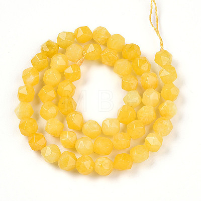 Dyed Natural White Jade Beads Strands G-T139-8mm-46S-1
