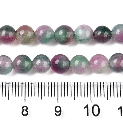 Dyed Natural White Jade Beads Strands G-T138-6mm-210-3-1