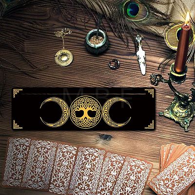 Carved Wooden Tarot Card Stand Holder DIY-WH0356-011-1
