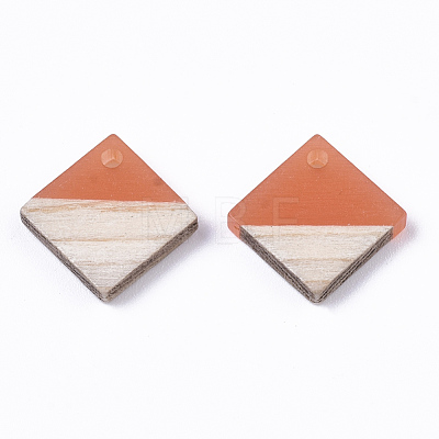 Resin & Wood Pendants X-RESI-R427-03-1
