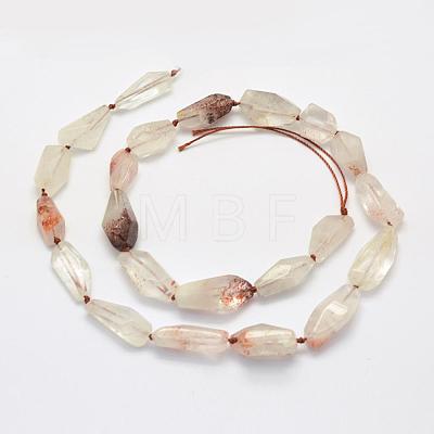Natural Quartz Beads Strands G-L464-12-1