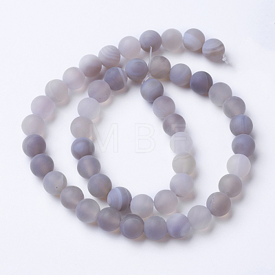 Natural Grade A Striped Agate/Banded Agate Beads Strands X-G-E478-04-6mm-1