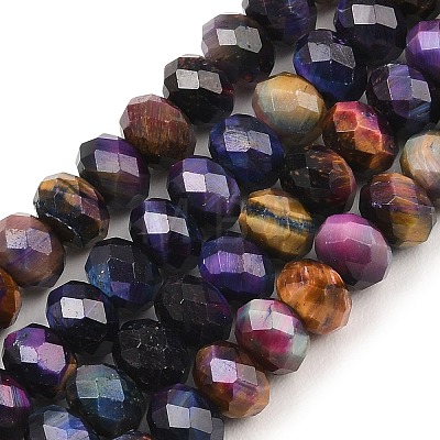 Natural Tiger Eye Beads Strands G-C259-A49-5x8mm-1