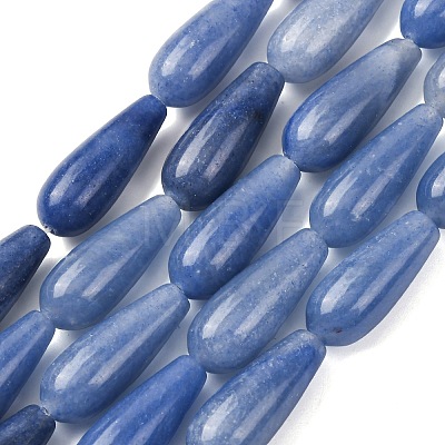 Natural Blue Aventurine(Dyed & Heated) Beads Strands G-H064-D04-01-1