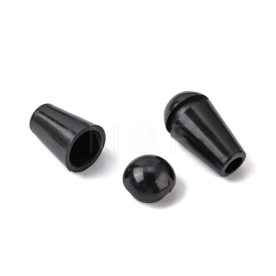 Plastic Cord End FIND-WH0042-34-1