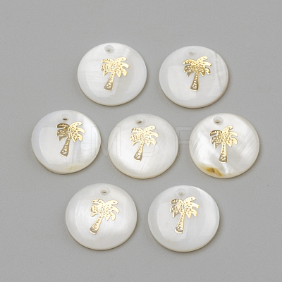 Freshwater Shell Pendants X-SHEL-Q010-008G-1