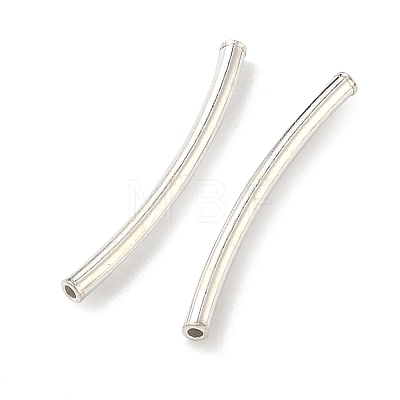Tube 925 Sterling Silver Beads STER-O021-A-07-1