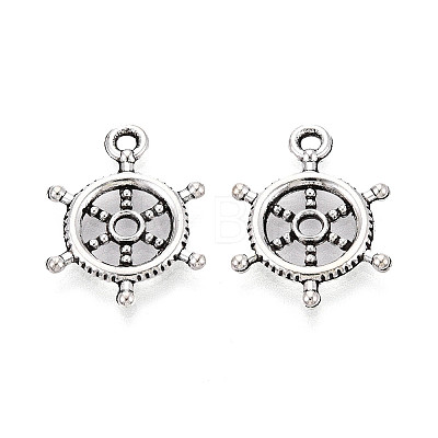 Tibetan Style Alloy Pendants TIBEP-T053-10AS-1