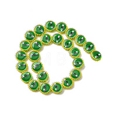 Fuuny Baking Paint Glass Enamel Beads LAMP-Q045-01J-1