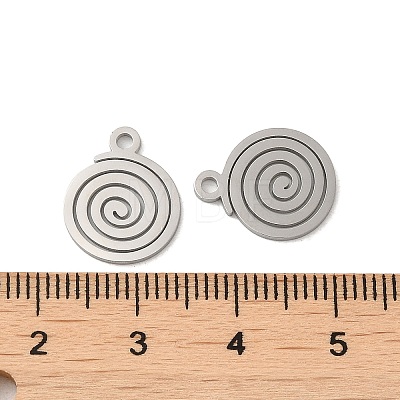 304 Stainless Steel Charms STAS-J042-08P-1