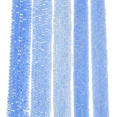 Electroplate Glass Beads Strands EGLA-A044-J3mm-B03-1