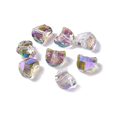 100Pcs Electroplate Glass Beads EGLA-P060-01A-HR02-1