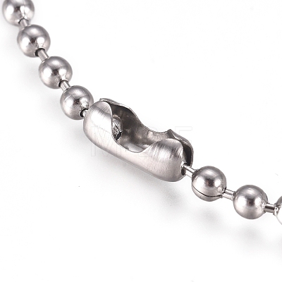 304 Stainless Steel Ball Chain Bracelets STAS-D233-01P-1
