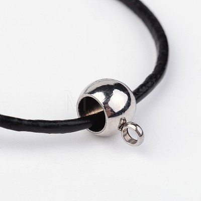 Cowhide Leather Cord Necklace Making X-NJEW-JN01692-1