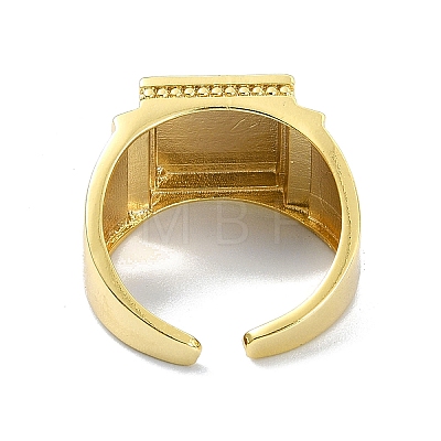 Brass Open Cuff Rings RJEW-B051-37G-1