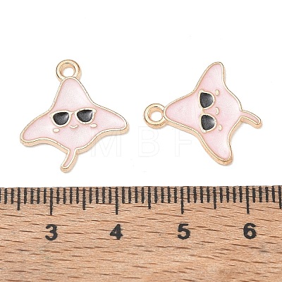 Alloy Enamel Pendants AL-CBAE435-17G-02-1
