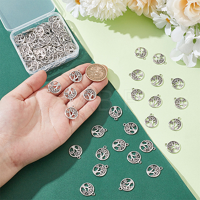 120Pcs Tibetan Style Alloy Pendants FIND-UN0007-20AS-1