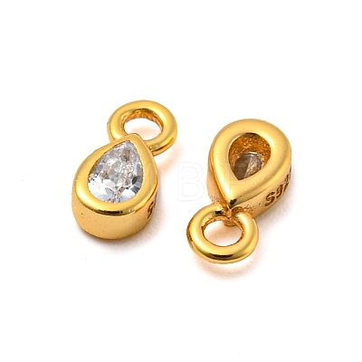 Real 18K Gold Plated 925 Sterling Silver Charms STER-K176-03D-G-1