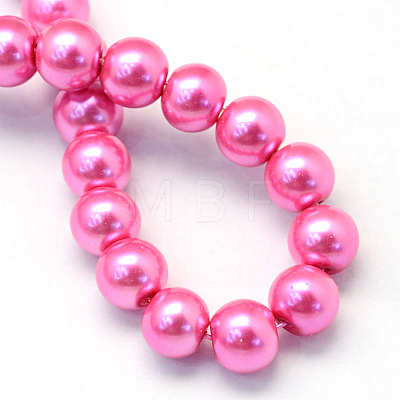 Baking Paint Glass Pearl Bead Strands HY-Q003-3mm-54-1