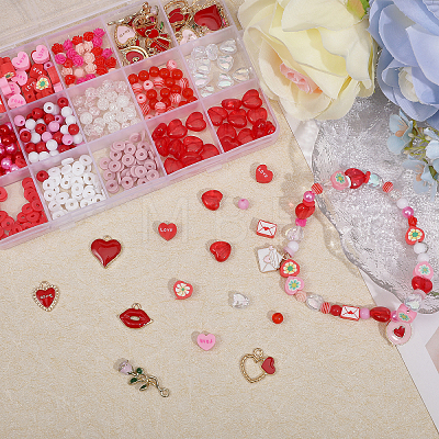 SUPERFINDINGS DIY Valentine's Day Jewelry Making Finding Kit DIY-FH0006-01-1