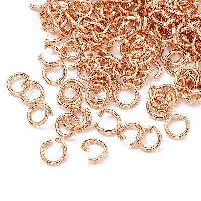 304 Stainless Steel Open Jump Rings STAS-O107-06RG-A-1