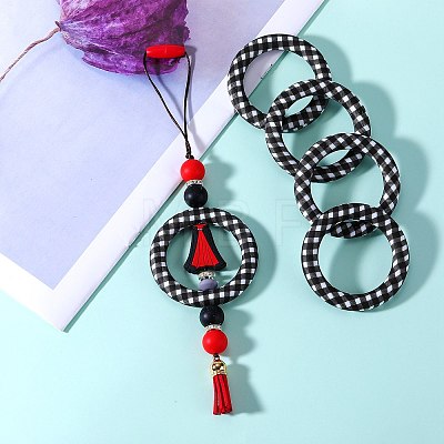 5Pcs Ring Food Grade Eco-Friendly Silicone Beads JX893D-1