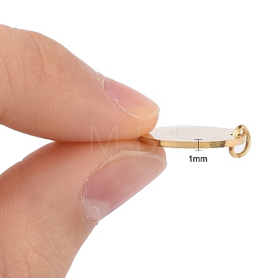 201 Stainless Steel Pendants STAS-S105-T637-2-16-1